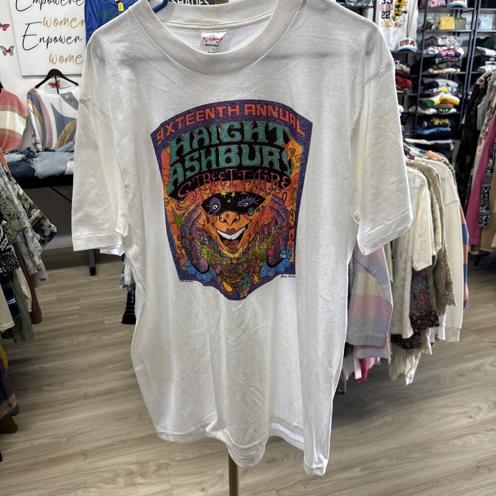 Vintage 1993 Sixteenth Annual Haight Ashbury Street Fair T-shirt